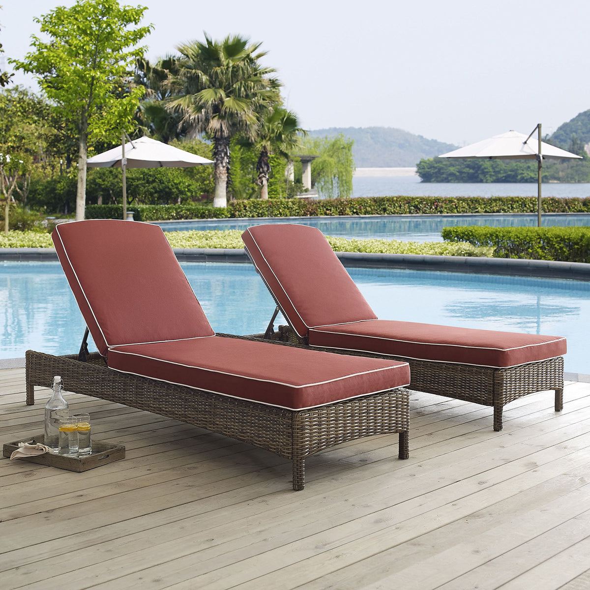 Crosley Furniture Bradenton Chaise Lounge Chair