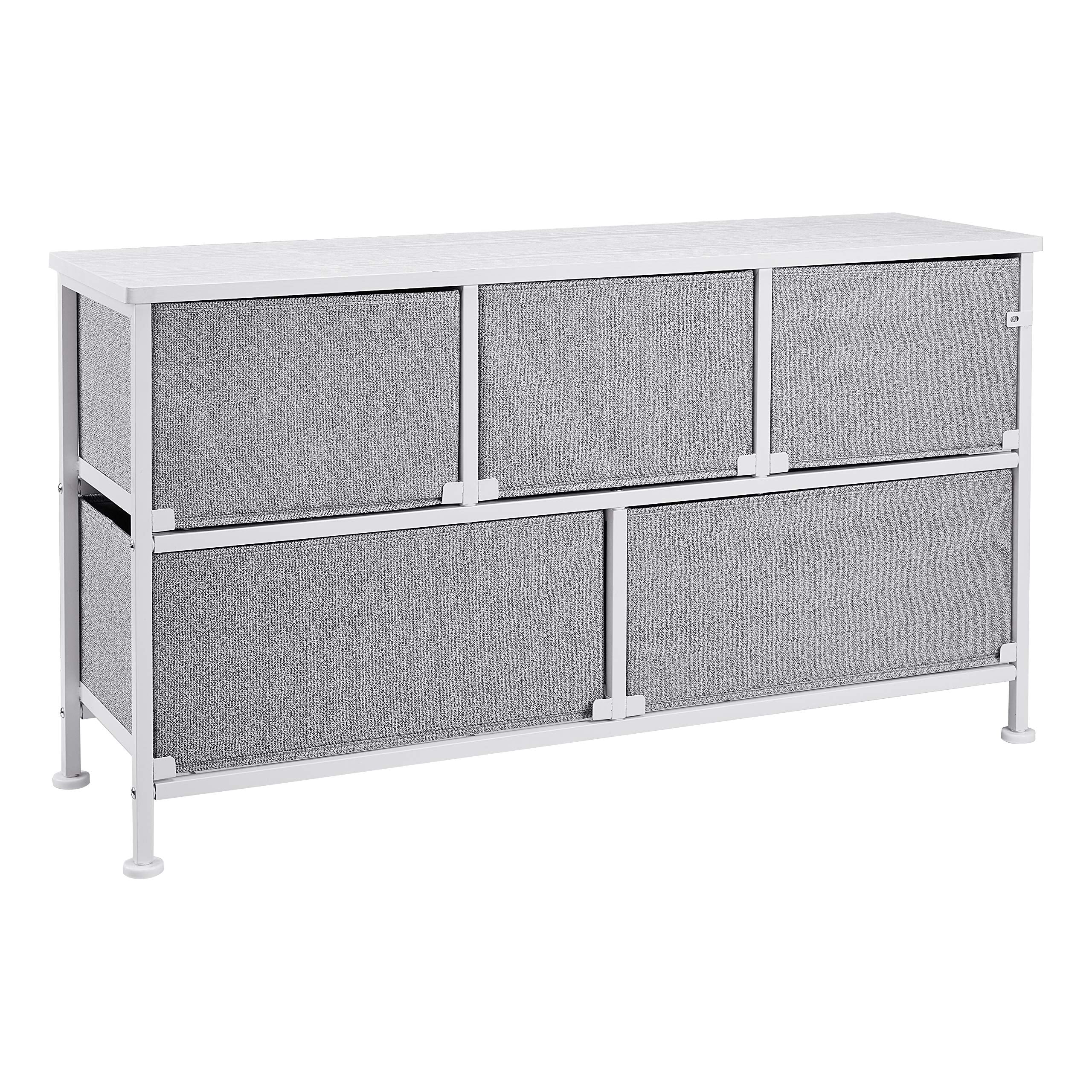 5-Drawer Wide Fabric Storage Organizer