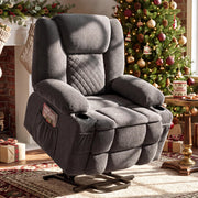 Power Lift Recliner Chair for Elderly, Vibration Massage and Lumbar Heat