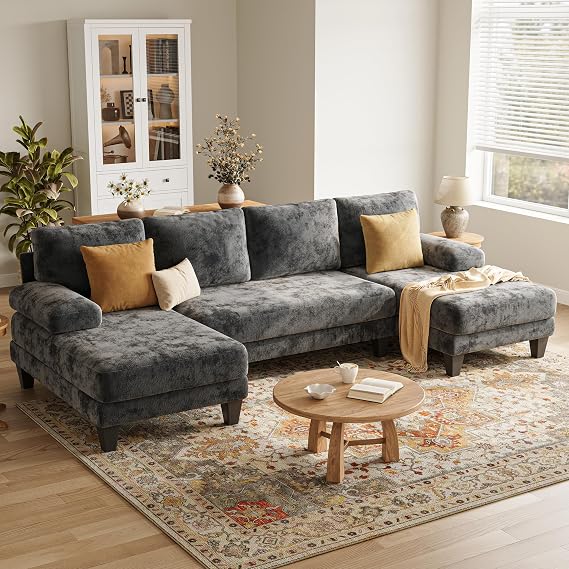 U-Shaped Sectional Sofa 112 Inch