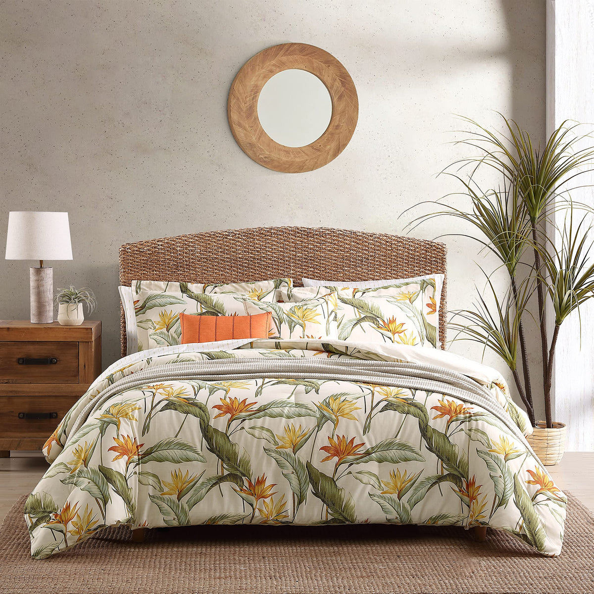 Tropical Cotton Queen Comforter Set