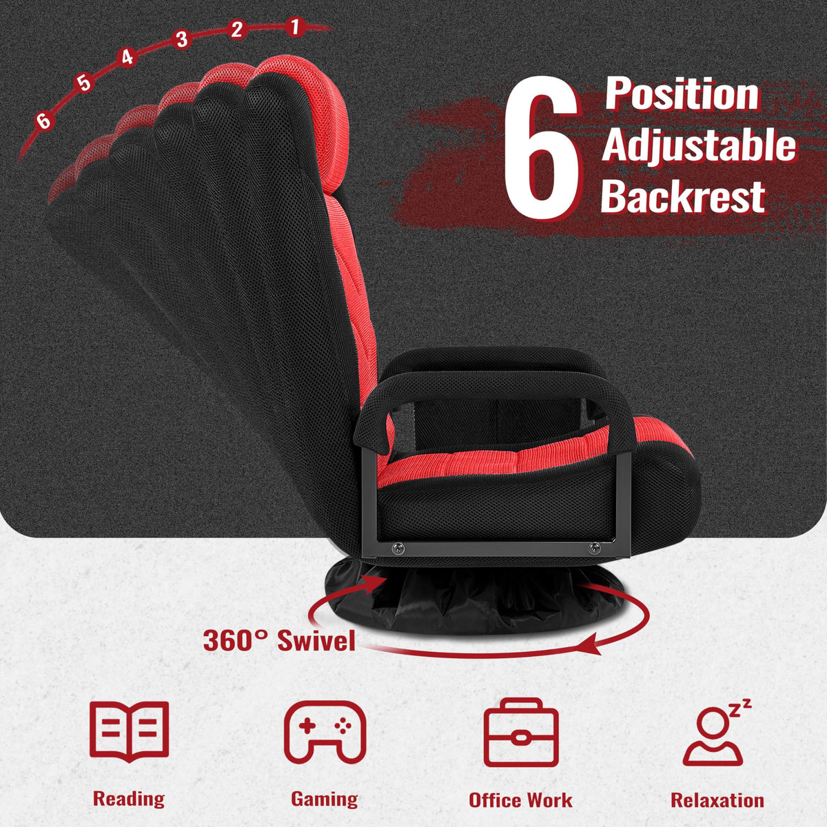 Swivel Floor Gaming Chair