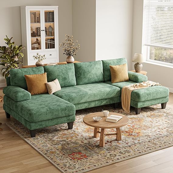 U-Shaped Sectional Sofa 112 Inch