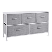 5-Drawer Wide Fabric Storage Organizer