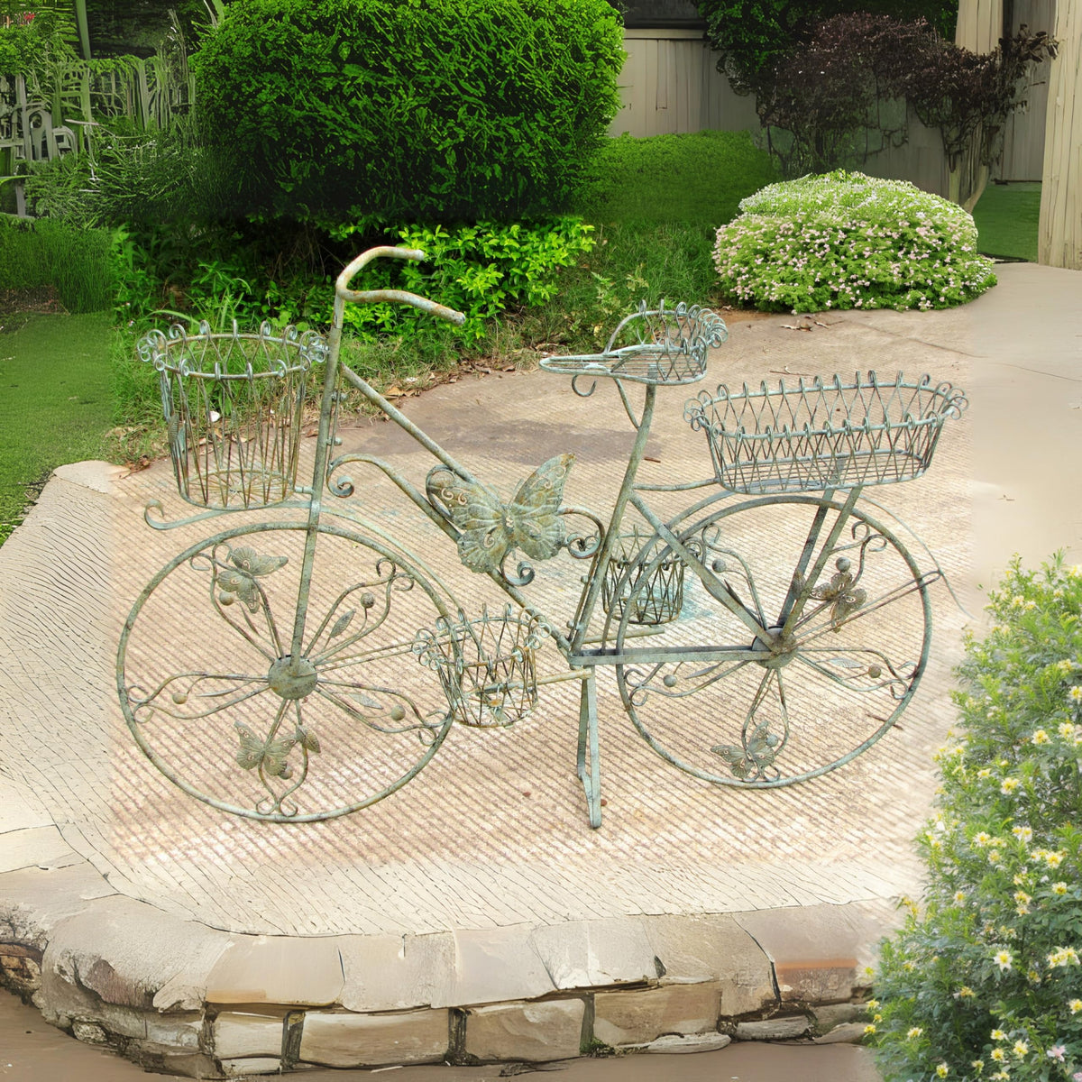 Zaer Ltd. Bicycle Plant Stand (Moss Green)
