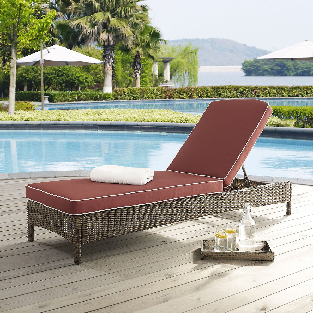 Crosley Furniture Bradenton Chaise Lounge Chair