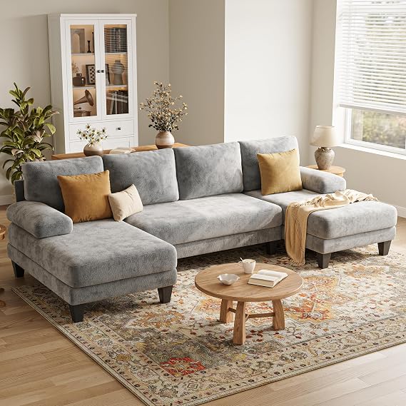 U-Shaped Sectional Sofa 112 Inch