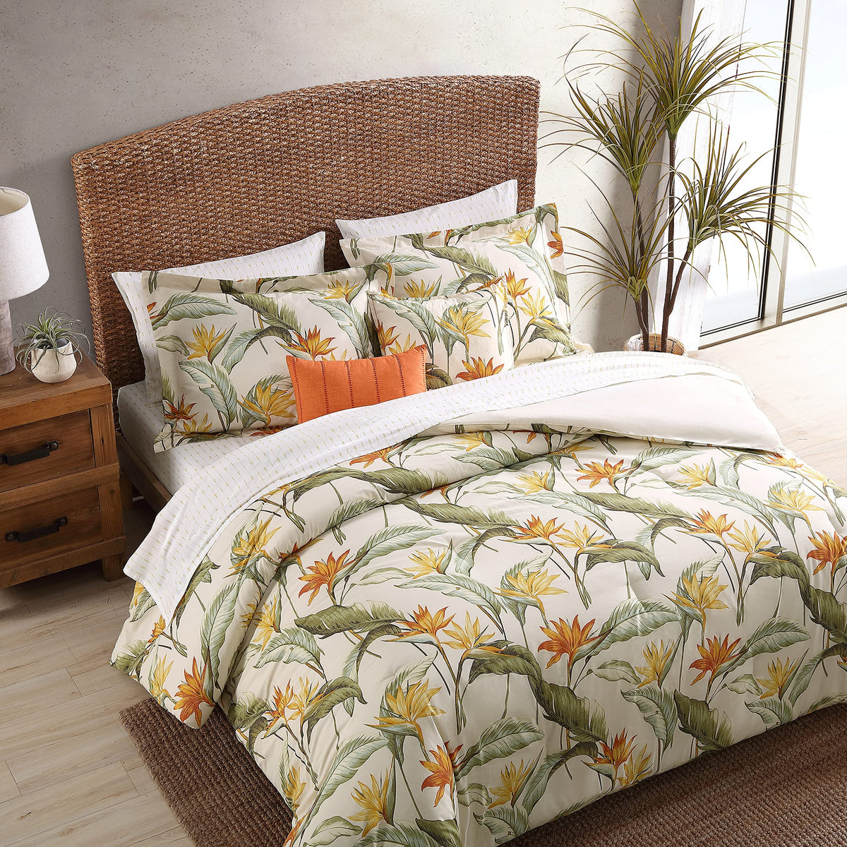 Tropical Cotton Queen Comforter Set