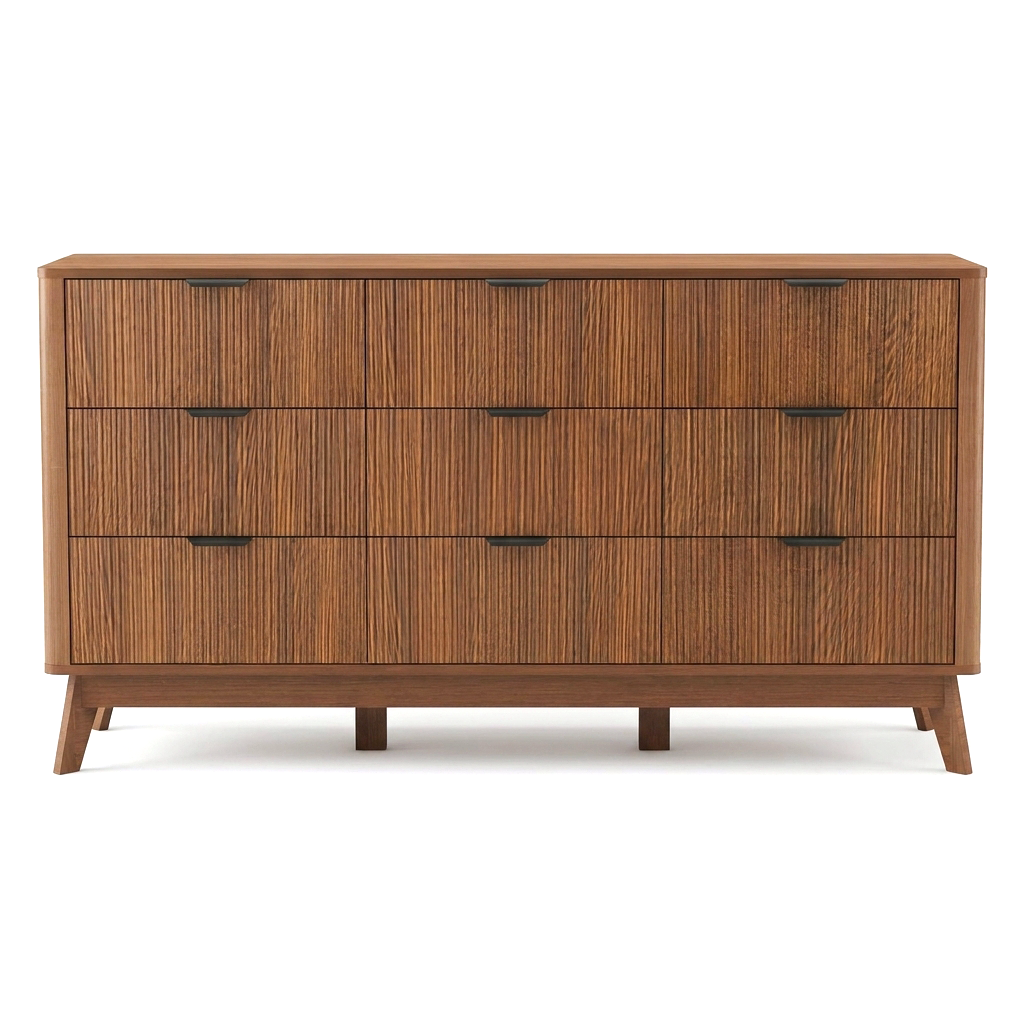 Fluted 9-Drawer Dresser
