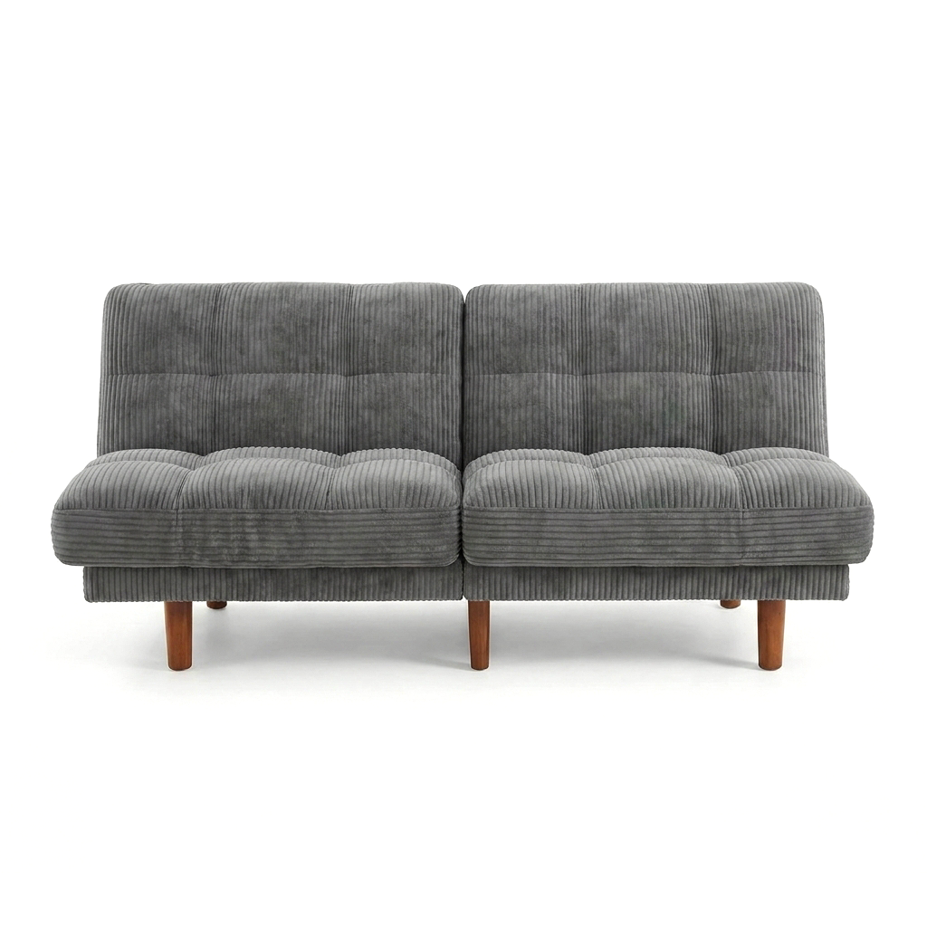 Convertible Futon Sofa Bed with Adjustable Backrest