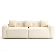 100" Cloud Boneless Loveseat – 2-Seater Foam Sofa